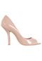 Peep Toe My Shoes Alto Verniz Nude - Marca My Shoes