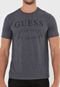 Camiseta Guess Lettering Grafite - Marca Guess