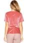 Blusa Mixxon Veludo Babado Rosa - Marca Mixxon