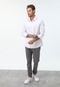 Camisa Calvin Klein Slim Listras Branca - Marca Calvin Klein