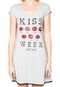 Camisola Any Any Kiss Week Cinza - Marca Any Any