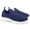 Kit Tênis Feminino Esportivo Calce Fácil Conforto Sapatore Azul e Relógio LED - Marca Sapatore