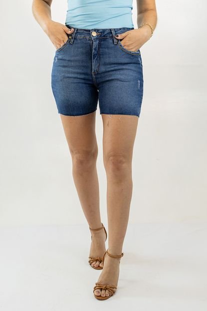 Short Jeans Feminino Alto Barra Desfiada Elastano Anticorpus - Marca Anticorpus JeansWear