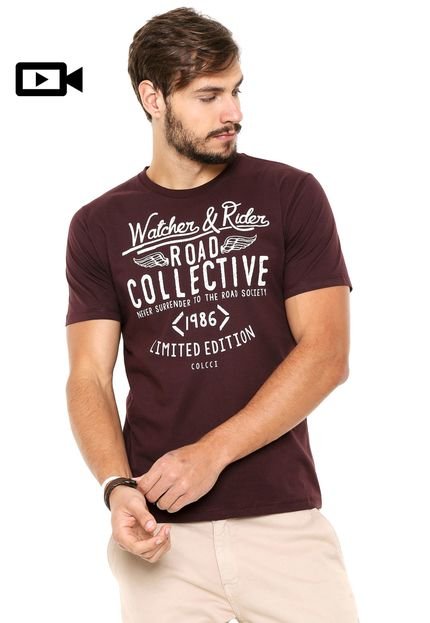 Camiseta Colcci Collective Vinho - Marca Colcci