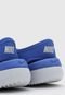 Sandália Nike Infantil Logo Azul/Cinza - Marca Nike