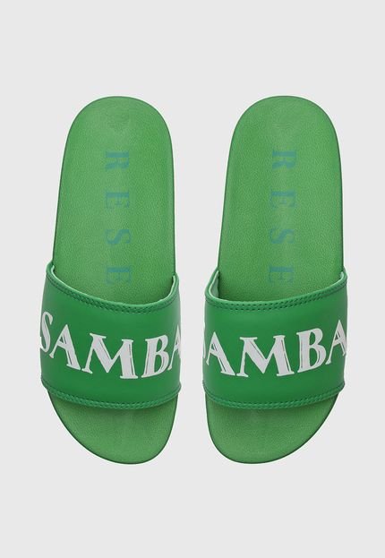 Chinelo Slide Reserva Samba Verde - Marca Reserva