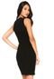 Vestido Colcci Curto Canelado Preto - Marca Colcci