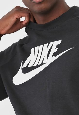 Camiseta Nike Sportswear Nsw Modern Crew Preta