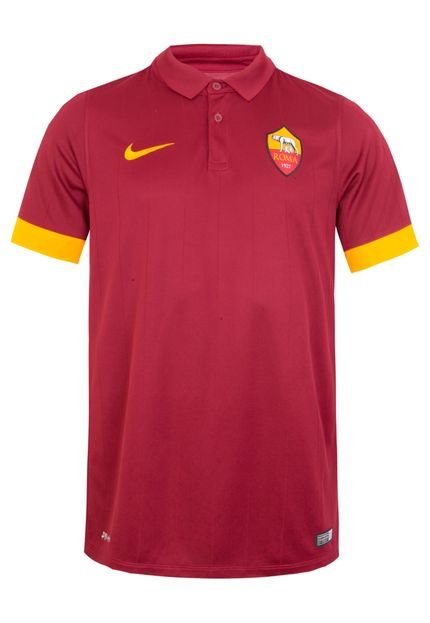 Camisa Polo Nike Roma Home Stadium Vinho - Marca Nike