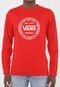 Camiseta Vans Authentic Checker Ls Vermelha - Marca Vans