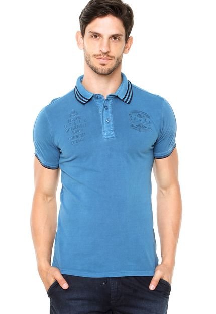 Camisa Polo Pacific Company Slim Azul - Marca Pacific Company