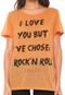 Camiseta Colcci Rock Laranja - Marca Colcci