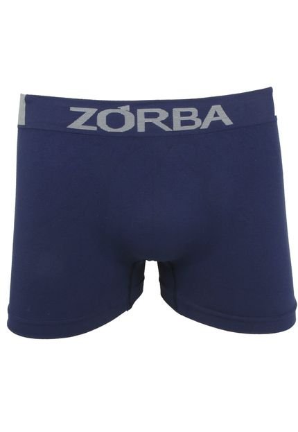 Cueca Zorba Boxer Seamless Extreme Sport Azul - Marca Zorba