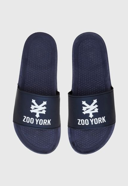 Chinelo Slide Zoo York Logo Azul-Marinho - Marca Zoo York