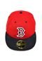 Boné New Era Fitted Boston Red Sox Vermelho/Preto - Marca New Era