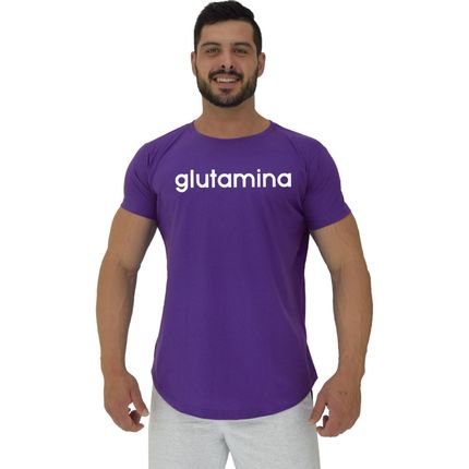 Camiseta Longline Alto Conceito Glutamina Roxo - Marca Alto Conceito