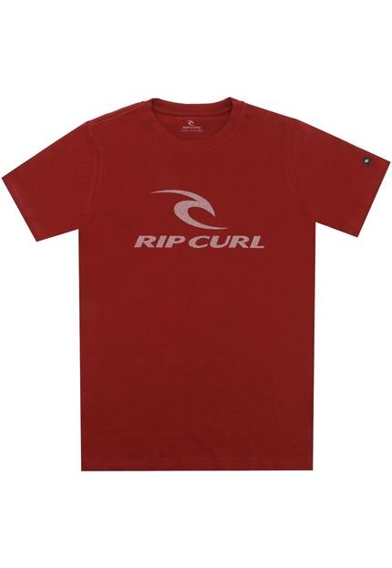 Camiseta Rip Curl Menino Frontal Vermelha - Marca Rip Curl