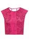 Camiseta Colcci Slim Crooped Rosa - Marca Colcci