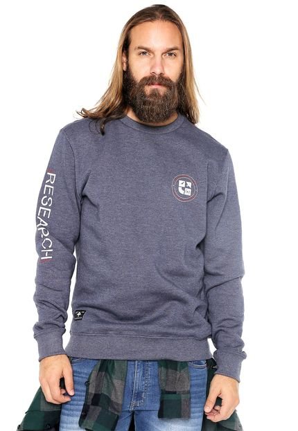 Moletom Fechado Flanelado LRG Stronger Branches C Azul - Marca LRG