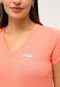 Camiseta Fila Lisa Laranja - Marca Fila
