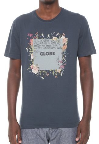 Camiseta Globe Flower Shadow Azul-Marinho