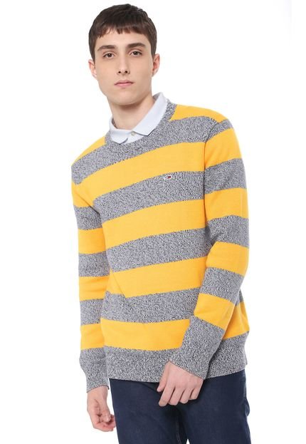 Suéter Tommy Jeans Rugby Stripe Sw Amarelo - Marca Tommy Jeans