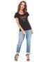 Blusa Guess Ilhoses Preta - Marca Guess