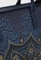 Bolsa Sacola Desigual Mandala Azul - Marca Desigual