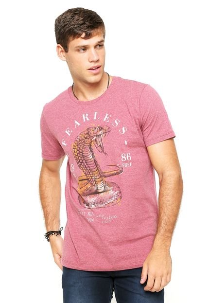 Camiseta Colcci Estampada Vinho - Marca Colcci