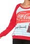Moletom Fechado Coca-Cola Jeans Raglan Estampado Vermelho - Marca Coca-Cola Jeans