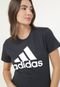 Camiseta adidas Sportswear Loungewear Essentials Logo Preta - Marca adidas Sportswear