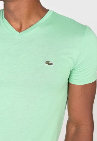 Camiseta Lacoste Logo Bordado Verde