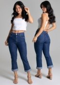 Calça Jeans Sawary Cropped - 278821 - Azul - Sawary - Marca Sawary