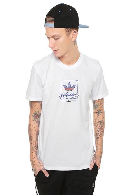 Camiseta adidas Skateboarding Grand Branca - Marca adidas Skateboarding