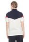 Camisa Polo Lacoste Classic Color Block Off-white/Azul-marinho - Marca Lacoste