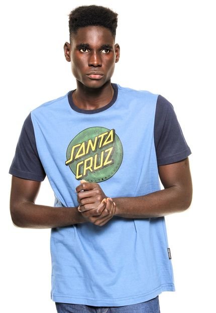 Camiseta Santa Cruz Coiled Dot Azul - Marca Santa Cruz