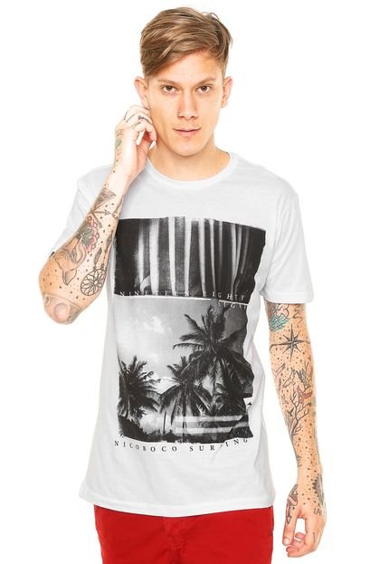 Camiseta Nicoboco Palm Branca - Marca Nicoboco