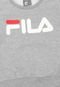 Blusa De Moletom Fila Logo Cinza - Marca Fila