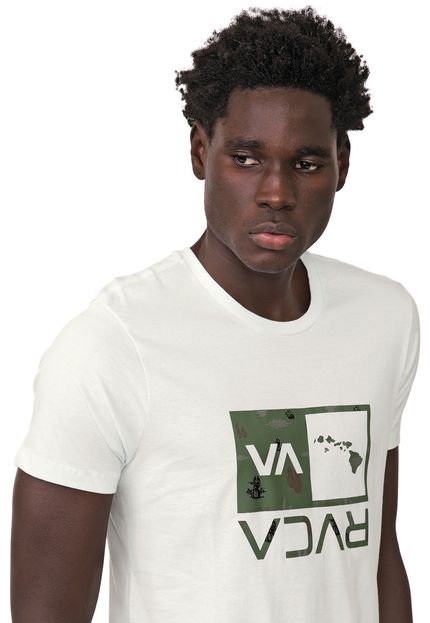 Camiseta RVCA Hawaii Verde - Marca RVCA