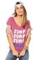 Camiseta Roxy Silk Surf  Rosa - Marca Roxy