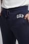 Calça de Moletom GAP Jogger Logo Bordado Azul-Marinho - Marca GAP