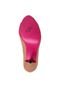 Peep Toe Couro Silk Rosa - Marca Zeferino