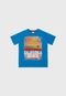 Camiseta Fakini Infantil Califórnia Beach Azul - Marca Fakini