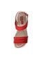 Sandália Comfortflex Amortecedor Vermelha - Marca Comfortflex