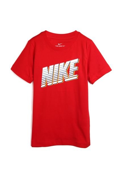 Camiseta Nike Menino Escrita Vermelha - Marca Nike