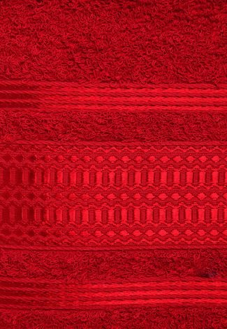 Toalha de Banho Santista Prata Jordan 70x135cm Vermelha
