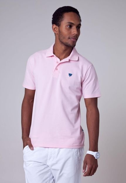 Camisa Polo Cavalera Assinatura Rosa - Marca Cavalera