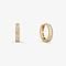 Brinco Argola com 10 Pontos de Diamantes com em Ouro Amarelo 18k - 8mm - Marca Monte Carlo