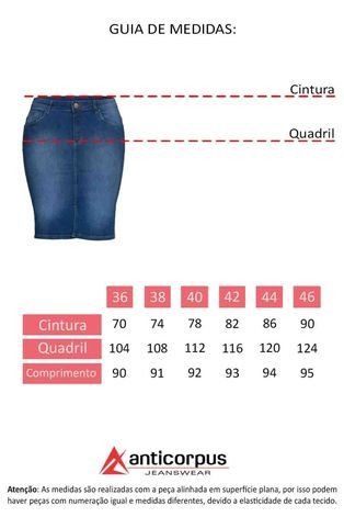Saia Jeans Midi Feminina Escura Premium Anticorpus