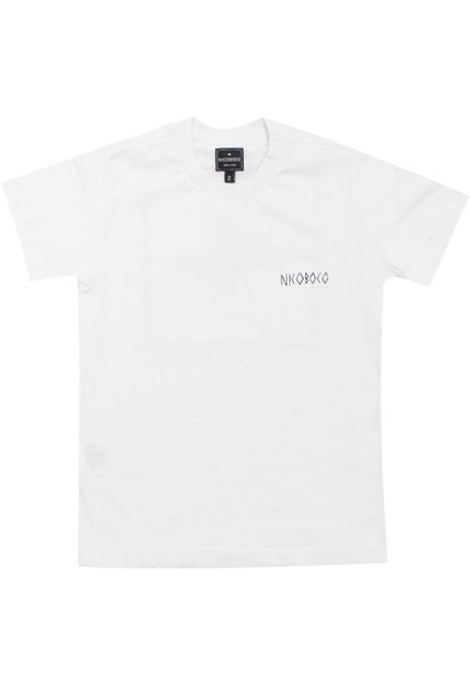 Camiseta Nicoboco Menino Estampa Posterior Branca - Marca Nicoboco